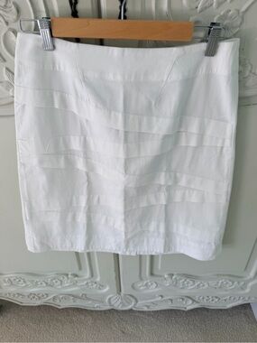Nic & Zoe Classic White Tiered Skirt